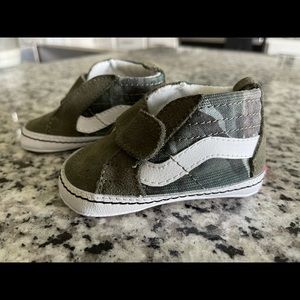 Green Suede Baby Vans